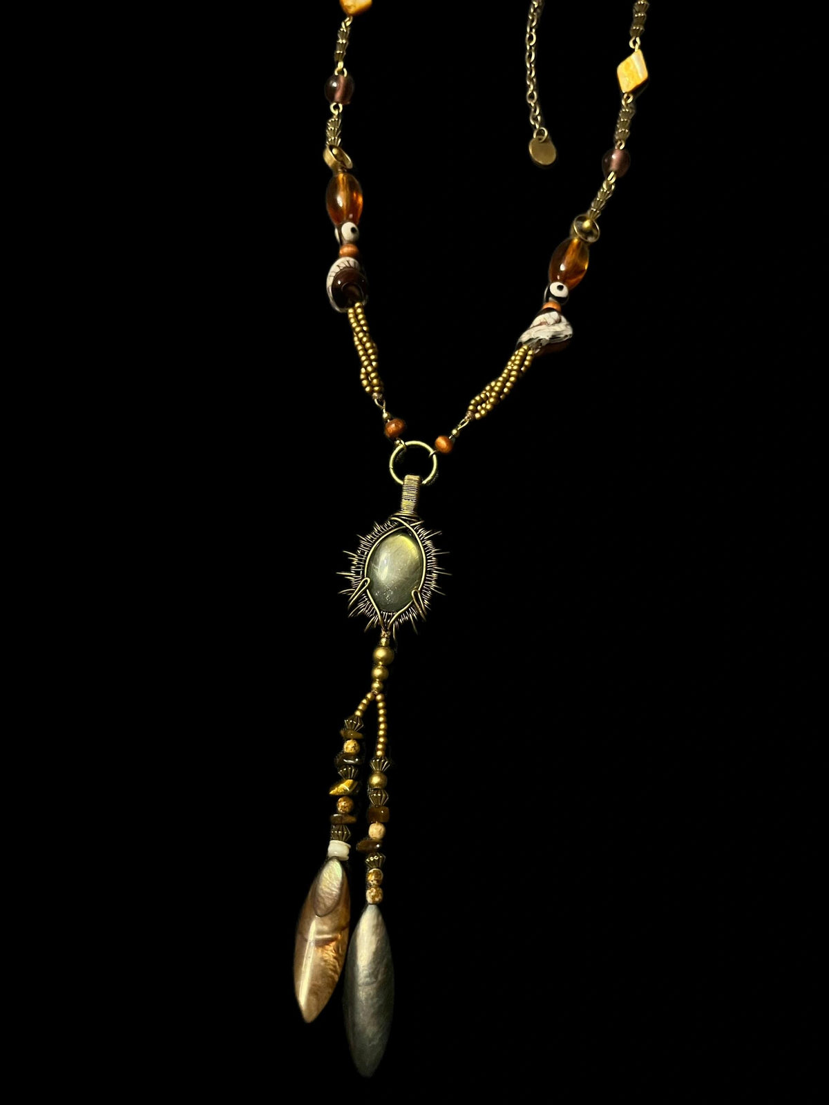 Hippie Tribal Wilderness Princess Necklace – Free-Spirited Earth Magic」