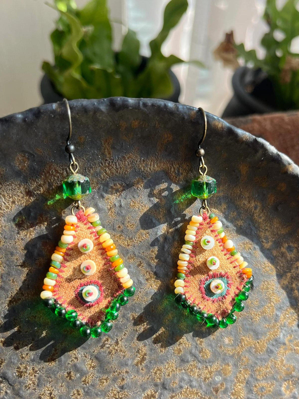 Bohemian Dream Weaver Necklace – Mini Fabric House Beaded Charm